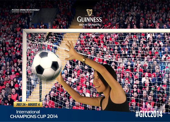 Capturing Guinness branded photos at the event